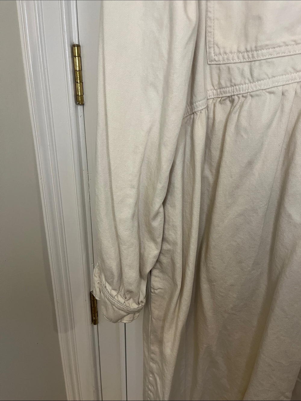 Anthropologie Aligne Gabriella Ecru Dress – Size 16 - Picture 5 of 10